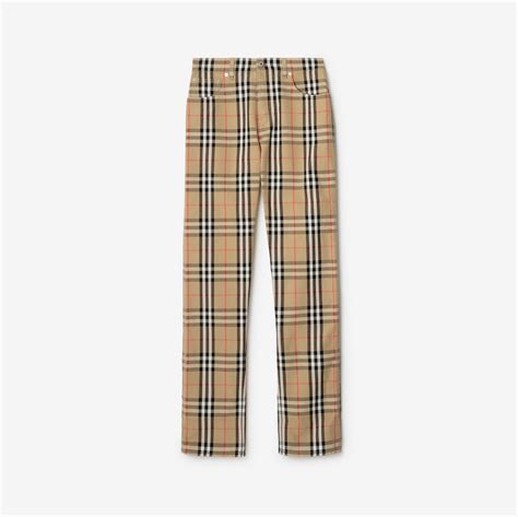 burberry cotton trouses